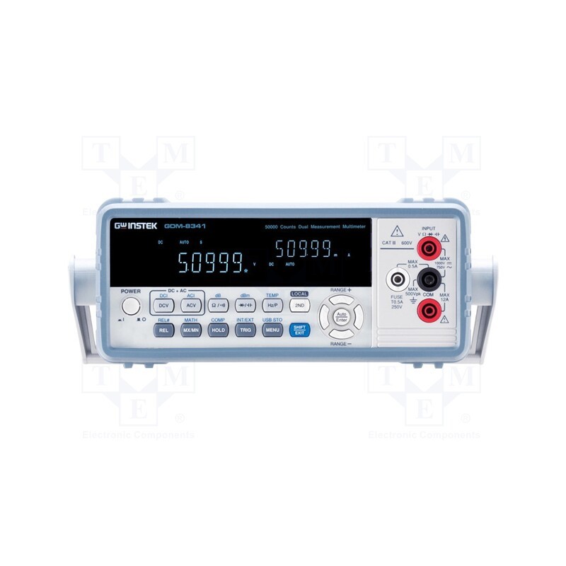 1 pcs x GW INSTEK - GDM-8341 - Benchtop multimeter, VFD, VDC: 500mV,5V,50V,500V,1kV, True RMS