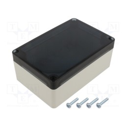 1 pcs x MASZCZYK - KM-175IGTRS - Enclosure: multipurpose, X: 90mm, Y: 135mm, Z: 55mm, ABS, grey, IP65