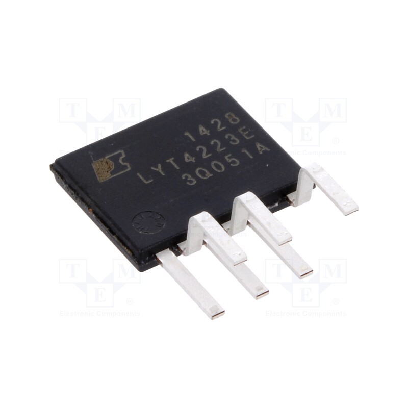 1 pcs x POWER INTEGRATIONS - LYT4223E - IC: PMIC, AC/DC switcher,LED driver, 160÷308V, Ubr: 725V, eSIP-7C