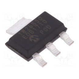 1 pcs x MICROCHIP TECHNOLOGY - MCP1826S-5002E/DB - IC: voltage regulator, LDO,fixed, 5V, 1A, SOT223-3, SMD,
