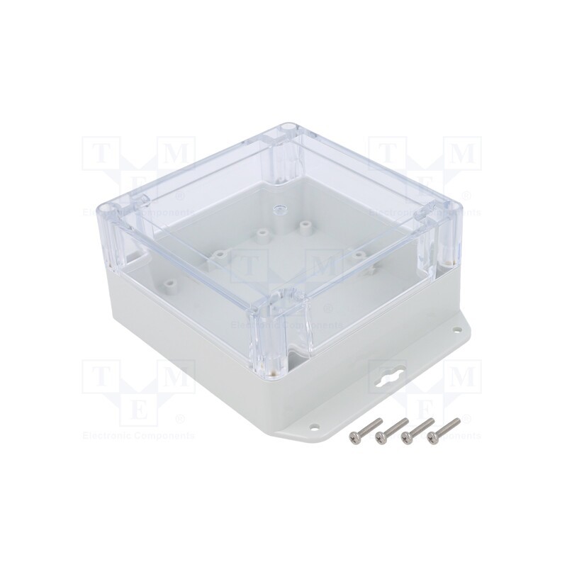 1 pcs x KRADEX - ZP120.120.60UJPH TM PC - Enclosure: multipurpose, X: 120mm, Y: 120mm, Z: 60mm, ZP, light grey
