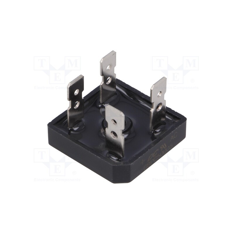 1 pcs x DC COMPONENTS - GBPC50005 - Bridge rectifier: single-phase, Urmax: 50V, If: 50A, Ifsm: 450A