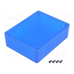 1 pcs x HAMMOND - 1591XXGTBU - Enclosure: multipurpose, X: 94mm, Y: 121mm, Z: 38mm, 1591, ABS, blue
