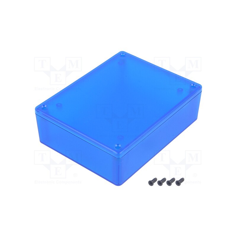 1 pcs x HAMMOND - 1591XXGTBU - Enclosure: multipurpose, X: 94mm, Y: 121mm, Z: 38mm, 1591, ABS, blue