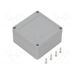 1 pcs x GAINTA - G3101 - Enclosure: multipurpose, X: 100mm, Y: 100mm, Z: 55mm, ABS, dark grey