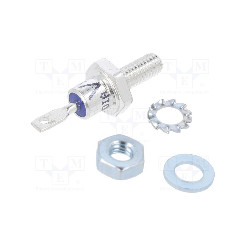 1 pcs x VISHAY - VS-12F120 - Diode: rectifying, 1.2kV, 1.26V, 12A, cathode to stud, DO203AA