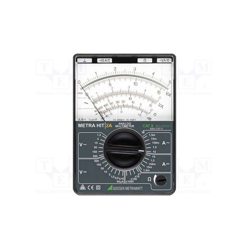 1 pcs x GOSSEN METRAWATT - METRAHIT 2A - Analogue multimeter, analogue, VAC: 0÷1.5V,5V,15V,50V,150V,500V
