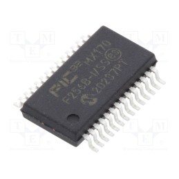 1 pcs x MICROCHIP TECHNOLOGY - PIC32MX170F256B-I/SS - IC: PIC microcontroller, 256kB, 2.3÷3.6VDC, SMD, SSOP28, PIC32