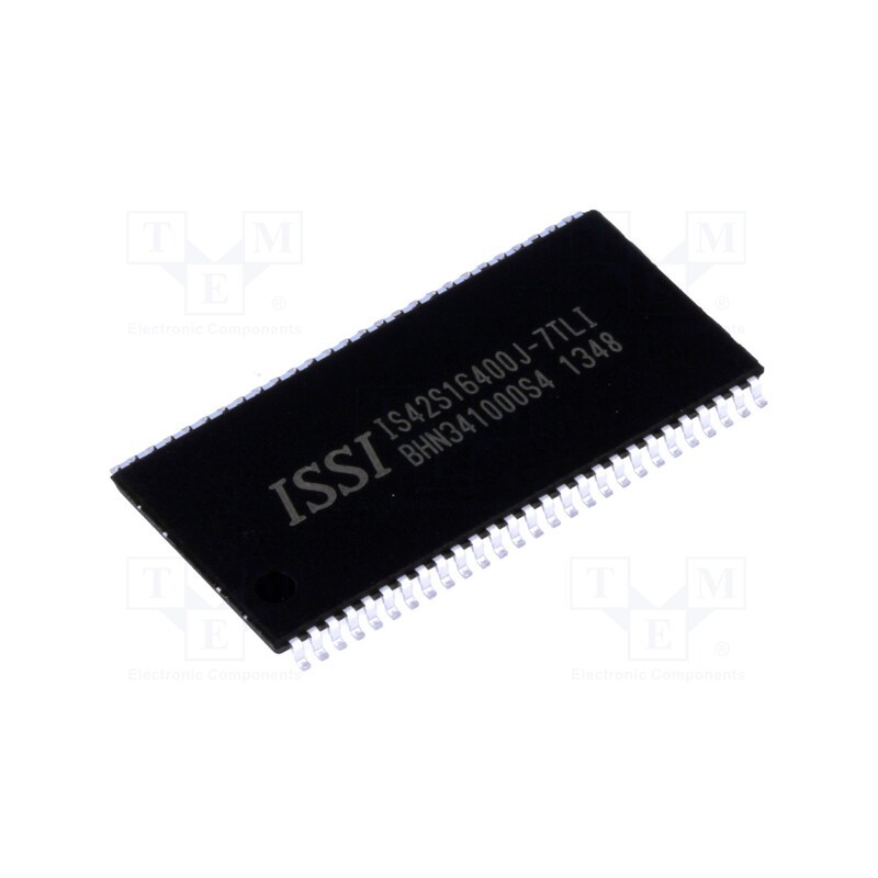 1 pcs x ISSI - IS42S16400J-7TLI - IC: DRAM memory, 64MbDRAM, 4Mx16bit, 143MHz, 7ns, TSOP54 II,