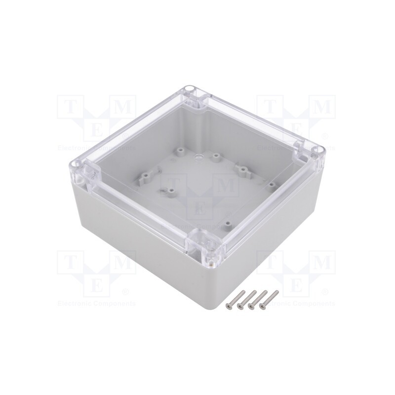 1 pcs x KRADEX - ZP135.135.60JPH TM ABS-PC - Enclosure: multipurpose, X: 135mm, Y: 135mm, Z: 60mm, ZP, ABS, gasket
