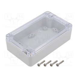 1 pcs x KRADEX - ZP125.75.37JPH TM PC - Enclosure: multipurpose, X: 75mm, Y: 125mm, Z: 37mm, ZP, light grey