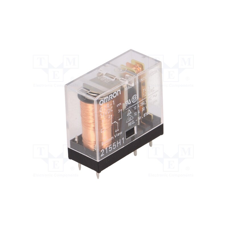 1 pcs x OMRON OCB - G2R-1 12VDC - Relay: electromagnetic, SPDT, Ucoil: 12VDC, Icontacts max: 10A