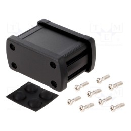 1 pcs x GAINTA - ALUG702BK040 - Enclosure: multipurpose, X: 68.7mm, Y: 49mm, Z: 35.2mm, aluminium