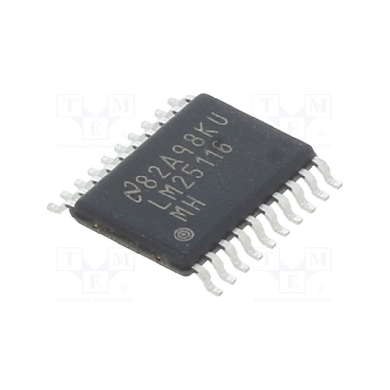 1 pcs x TEXAS INSTRUMENTS - LM25116MH/NOPB - IC: PMIC, DC/DC converter, Uin: 6÷42VDC, Uout: 1.215÷36VDC, 20A