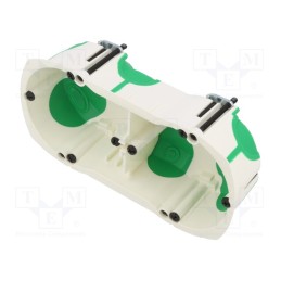 1 pcs x SCHNEIDER ELECTRIC - IMT35000 - Enclosure: junction box, X: 71mm, Y: 142mm, Z: 40mm, IP20, Sockets: 2