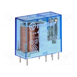 1 pcs x FINDER - 40.52.9.024.0000 - Relay: electromagnetic, DPDT, Ucoil: 24VDC, Icontacts max: 15A