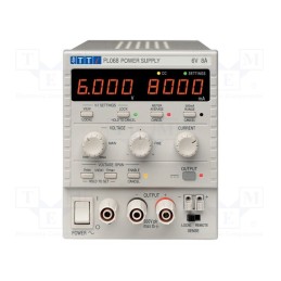 1 pcs x AIM-TTI - PL068 - Power supply: laboratory, single-channel,linear, 0÷6VDC, 0÷8A