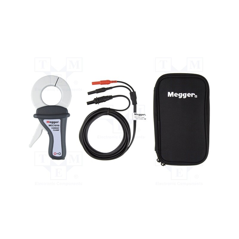 1 pcs x MEGGER - 1010-516 - Current clamp, Øcable: 52mm, 15Hz÷10kHz, IP40, socket 4mm