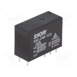 1 pcs x SHORI ELECTRIC - S4E-24B-1C - Relay: electromagnetic, SPDT, Ucoil: 24VDC, Icontacts max: 16A