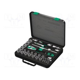 1 set x WERA - 5003645001 - Wrenches set, socket spanner, Mounting: 1/2', 37pcs.