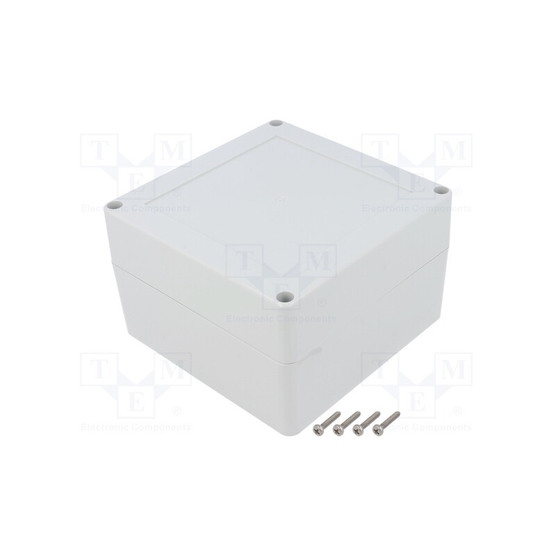 1 pcs x KRADEX - ZP120.120.75JH TM PC - Enclosure: multipurpose, X: 120mm, Y: 120mm, Z: 75mm, ZP, light grey