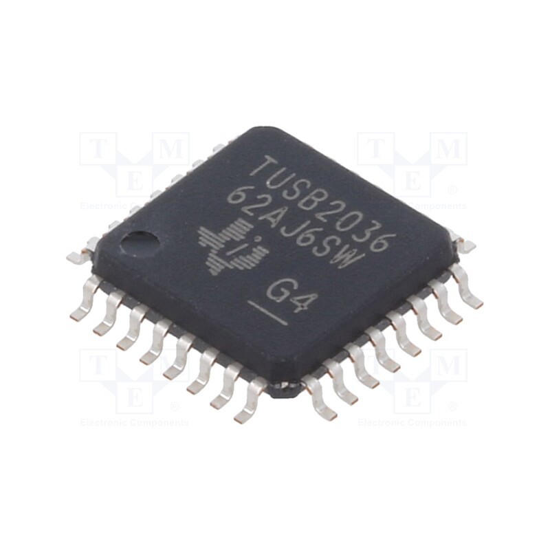 1 pcs x TEXAS INSTRUMENTS - TUSB2036VF - IC: interface, USB hub, 3÷3.6VDC, , LQFP32