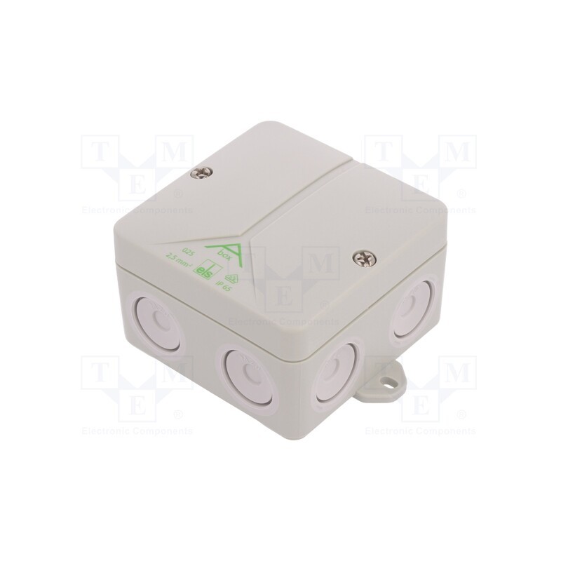 1 pcs x SPELSBERG - 80340701 - Enclosure: junction box, X: 80mm, Y: 80mm, Z: 52mm, polystyrene, IP65