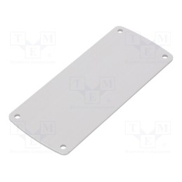1 pcs x TEKO - ALP 3.1 - Front panel, aluminium, W: 45.8mm, L: 105.77mm, Thk: 2mm