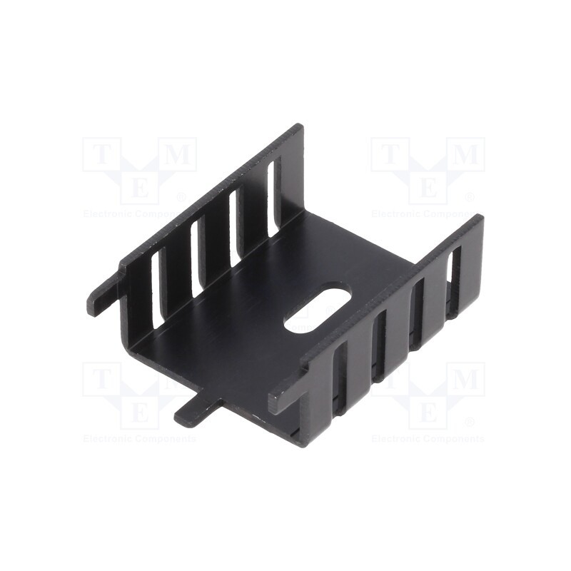 1 pcs x Advanced Thermal Solutions - ATS-PCB1037 - Heatsink: extruded, U, TO220, black, L: 35.1mm, W: 25.4mm, H: 12.7mm