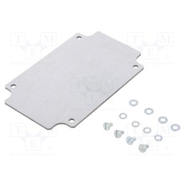 1 pcs x SCHNEIDER ELECTRIC - NSYPMD1510 - Mounting plate, steel, W: 105mm, L: 155mm, Series: Spacial SDB, grey