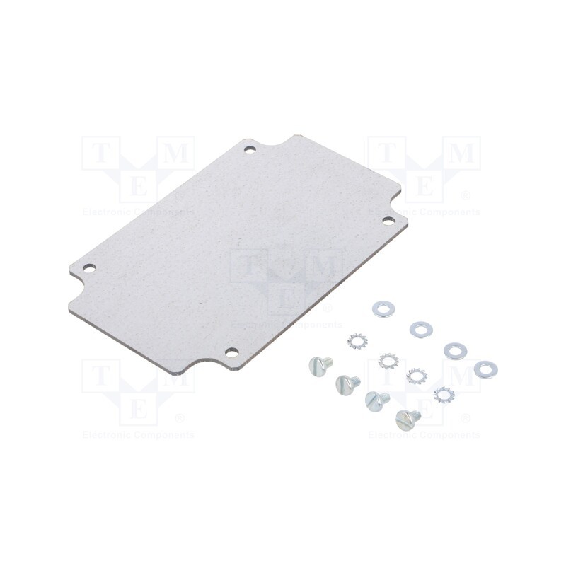 1 pcs x SCHNEIDER ELECTRIC - NSYPMD1510 - Mounting plate, steel, W: 105mm, L: 155mm, Series: Spacial SDB, grey