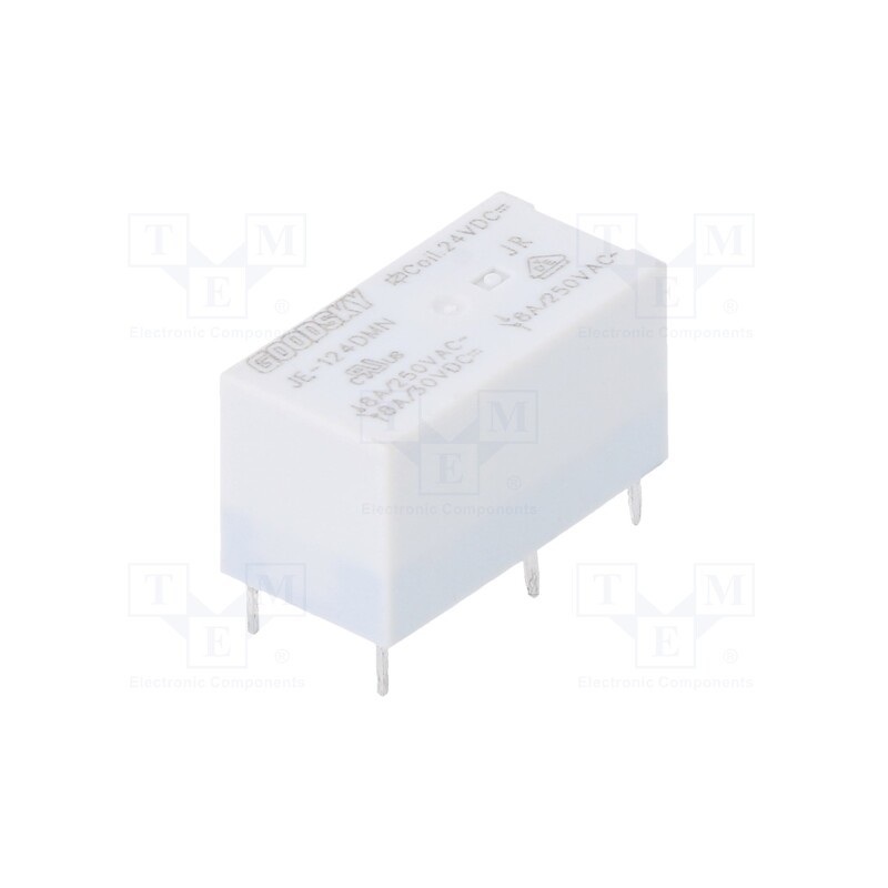 1 pcs x GOODSKY - JE-124DMN - Relay: electromagnetic, SPST-NO, Ucoil: 24VDC, Icontacts max: 8A