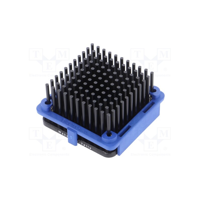1 pcs x Wakefield Thermal - 910-40-2-23-2-B-0 - Heatsink: extruded, grilled, BGA, black, L: 40mm, W: 40mm, H: 22.6mm