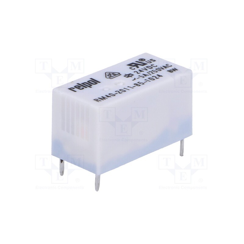 1 pcs x RELPOL - RM40-2011-85-1024 - Relay: electromagnetic, SPDT, Ucoil: 24VDC, 5A, 5A/250VAC, 5A/30VDC