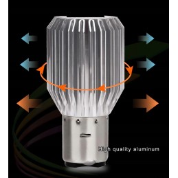 LED bulb motorcycle quad ba20d h6 s2 2000lm