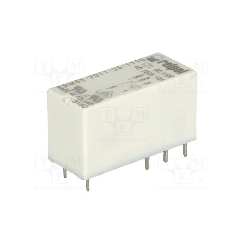 1 pcs x RELPOL - RM85-2011-35-1110 - Relay: electromagnetic, SPDT, Ucoil: 110VDC, Icontacts max: 16A
