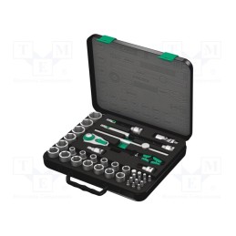 1 set x WERA - 5003647001 - Wrenches set, inch,socket spanner, Mounting: 1/2', 38pcs.