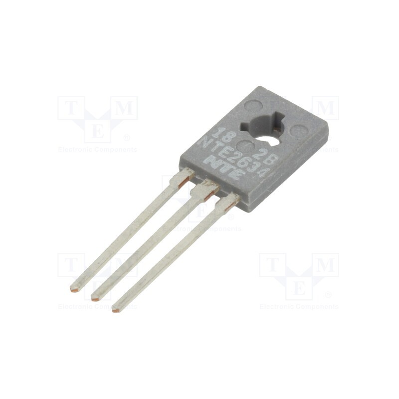 1 pcs x NTE Electronics - NTE2634 - Transistor: PNP, bipolar, 95V, 0.3A, 3W, TO126