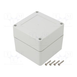 1 pcs x KRADEX - ZP90.90.75SJ TM PC - Enclosure: multipurpose, X: 90mm, Y: 90mm, Z: 75mm, ZP, polycarbonate