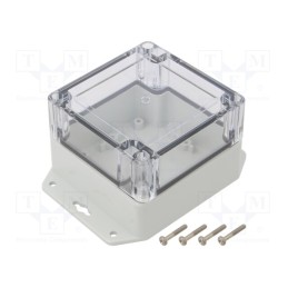 1 pcs x KRADEX - ZP90.90.60SUJP TM PC - Enclosure: multipurpose, X: 90mm, Y: 90mm, Z: 60mm, ZP, polycarbonate
