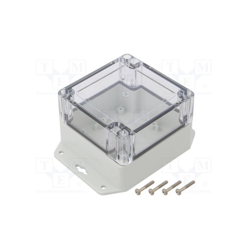 1 pcs x KRADEX - ZP90.90.60SUJP TM PC - Enclosure: multipurpose, X: 90mm, Y: 90mm, Z: 60mm, ZP, polycarbonate