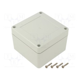 1 pcs x KRADEX - ZP90.90.60SJ TM PC - Enclosure: multipurpose, X: 90mm, Y: 90mm, Z: 60mm, ZP, polycarbonate