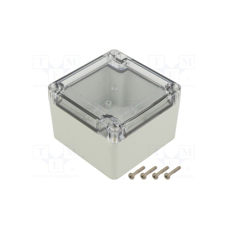 1 pcs x KRADEX - ZP90.90.60SJP TM PC - Enclosure: multipurpose, X: 90mm, Y: 90mm, Z: 60mm, ZP, polycarbonate