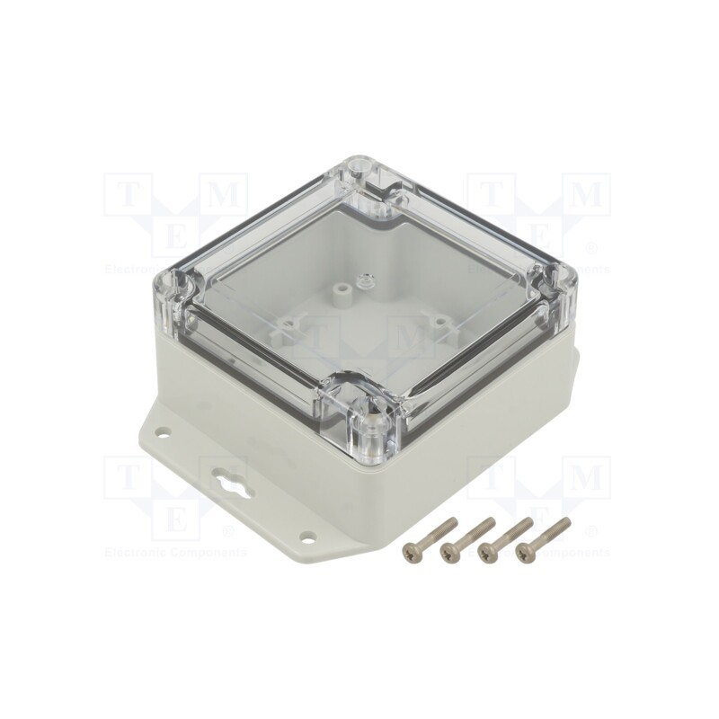 1 pcs x KRADEX - ZP90.90.45SUJP TM PC - Enclosure: multipurpose, X: 90mm, Y: 90mm, Z: 45mm, ZP, polycarbonate