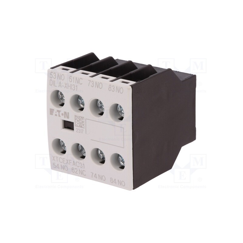 1 pcs x EATON ELECTRIC - DILA-XHI31 - Auxiliary contacts, Leads: screw terminals, front