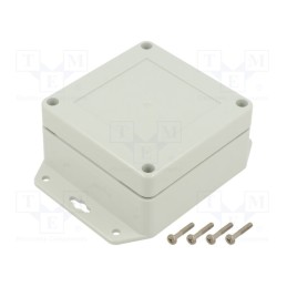 1 pcs x KRADEX - ZP90.90.45SUJ TM PC - Enclosure: multipurpose, X: 90mm, Y: 90mm, Z: 45mm, ZP, polycarbonate