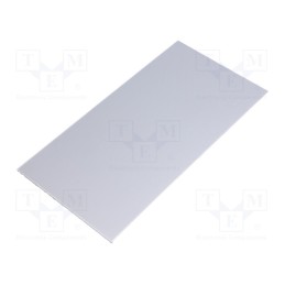 1 pcs x BOPLA - 87412100 - Front panel, Series: ALURAIL, natural, aluminium, X: 101.8mm
