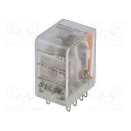 1 pcs x WEIDMu00dcLLER - 7760056051 - Relay: electromagnetic, DPDT, Ucoil: 24VDC, Icontacts max: 10A