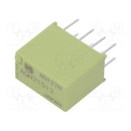 1 pcs x PANASONIC - AGN21012 - Relay: electromagnetic, DPDT, Ucoil: 12VDC, 1A, 0.3A/125VAC, SMT