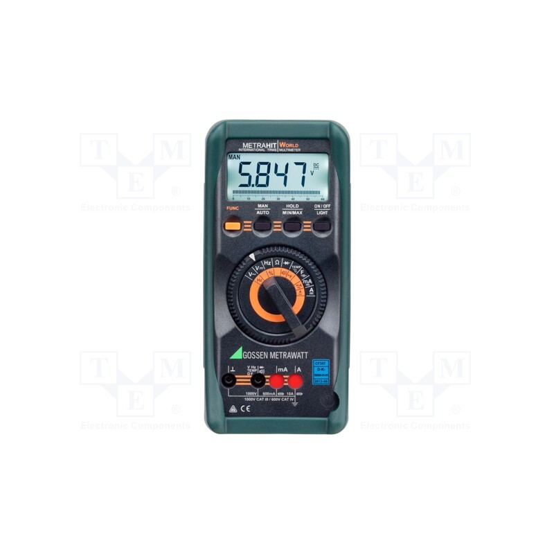 1 pcs x GOSSEN METRAWATT - METRAHIT WORLD - Digital multimeter, LCD, 3 6/7-digit, 3x/s, True RMS, 10÷1000kHz